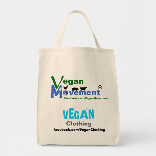 Vegane Bewegung/vegane Kleidung Tragetasche (Vorne)