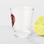 Vegane Blume Herz Schnapsglas (Rechts)