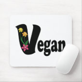 Vegane Blume Mousepad (Mit Mouse)