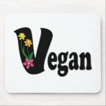 Vegane Blume Mousepad<br><div class="desc">Hübsche vegane Blume</div>