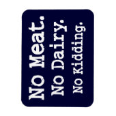 Vegane Botschaft mit Einstellung Magnet (Vertikal)