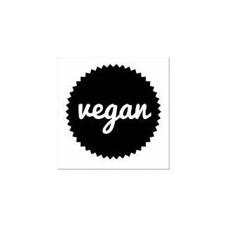 Vegane Briefmarke für Lebensmittelhersteller Gummistempel