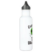 Vegane Brüssel-Sprossen Edelstahlflasche (Links)