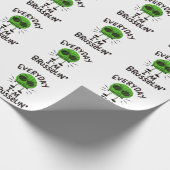 Vegane Brüssel-Sprossen Geschenkpapier (Ecke)