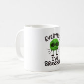 Vegane Brüssel-Sprossen Kaffeetasse (Vorderseite Links)