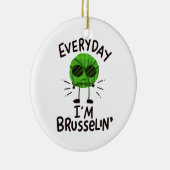 Vegane Brüssel-Sprossen Keramik Ornament (Rechts)