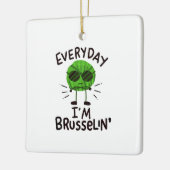 Vegane Brüssel-Sprossen Keramikornament (Links)