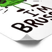 Vegane Brüssel-Sprossen Poster (Ecke)