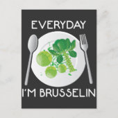 Vegane Brussel Sprouts Pflanze Lover Veganism Vegg Postkarte (Vorderseite)