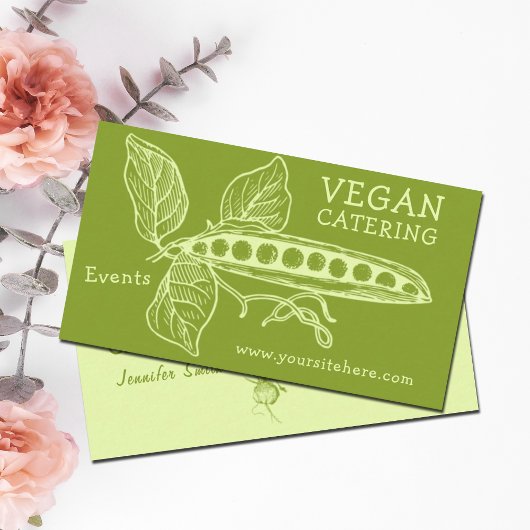 Vegane Catering-Ereignisse (benutzerdefinierbar) Visitenkarte