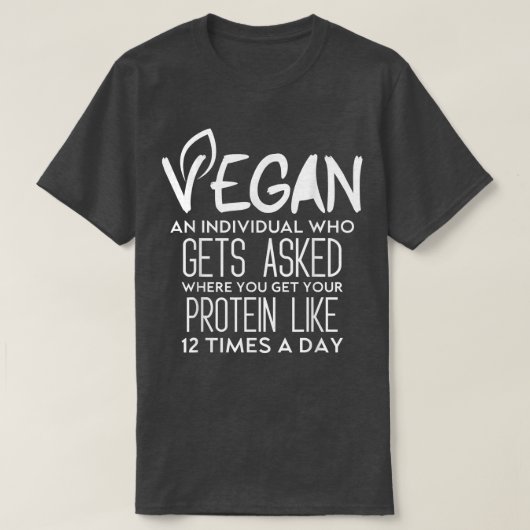 Vegane Definition Cool Vegan Meme Funny Vegetarian T-Shirt (Design vorne)