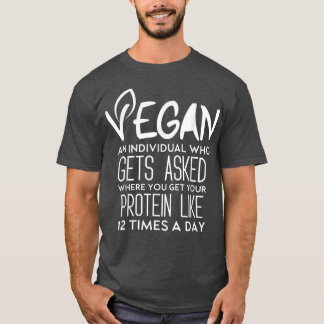 Vegane Definition Cool Vegan Meme Funny Vegetarian T-Shirt