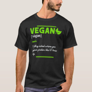 Vegane Definition Für Frauen Männer Kinder T-Shirt