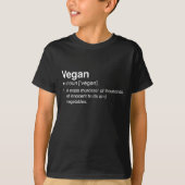Vegane Definition T-Shirt (Vorderseite)