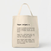 Vegane Definitionstasche Tragetasche (Vorne)