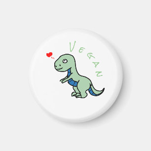 Vegane Dinosaur Kind Dino Liebe Tiere Magnet