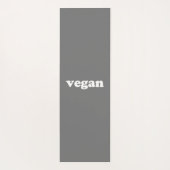 Vegane, dunkelgraue Yoga-Matte Yogamatte (Rückseite)