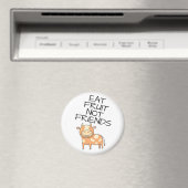 Vegane Essobst keine Freunde niedliche gepunktete  Magnet (In Situ (Geschirrspüler))