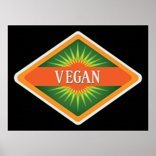 Vegane Farblogos Poster (Vorne)