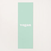 Vegane, feine, grüne Yoga-Matte Yogamatte (Rückseite)