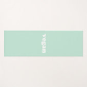 Vegane, feine, grüne Yoga-Matte Yogamatte (Vorderseite (Horizontal))