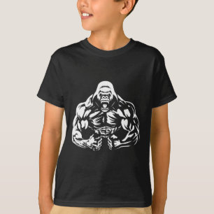 Vegane Fitness Gorilla Workout Apparel Erwachsene T-Shirt