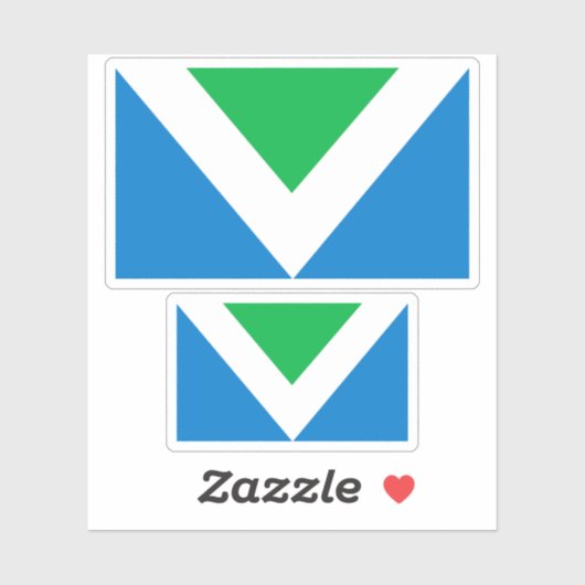 Vegane Flagge Aufkleber (Blatt)