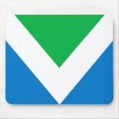 Vegane Flagge Mousepad (Vorne)