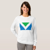 Vegane Flagge T-Shirt (Vorne ganz)