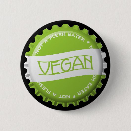 Vegane Flasche Button (Vorderseite)