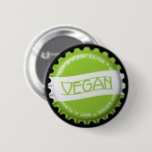 Vegane Flasche Button (Vorne & Hinten)