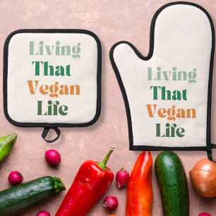 Vegane Formulierung Ofenhandschuh & Topflappen-Set