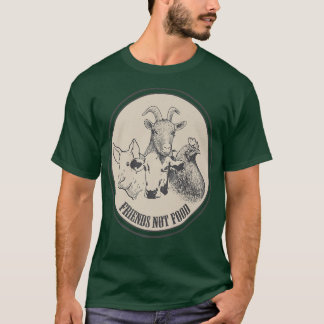 Vegane Freunde keine Lebensmittel Vegetarisches Zi T-Shirt