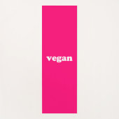 Vegane, fuchsienrosa Yogamatze Yogamatte (Vorderseite)