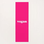 Vegane, fuchsienrosa Yogamatze Yogamatte (Rückseite)