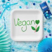 Vegane gedruckte Teller  (Party)