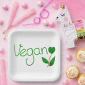 Vegane gedruckte Teller  (Party)