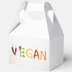 Vegane Gemüsebriefe Geschenkschachtel