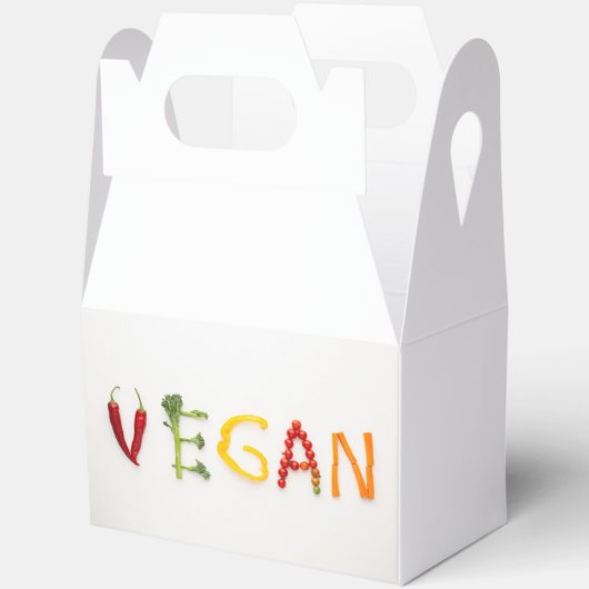Vegane Gemüsebriefe Geschenkschachtel (Offen)