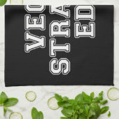 Vegane gerade Kante Handtuch (Gefaltet)