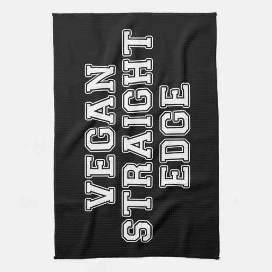 Vegane gerade Kante Handtuch (Vertikal)