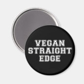 Vegane gerade Kante Magnet (Vorderseite/Rückseite)