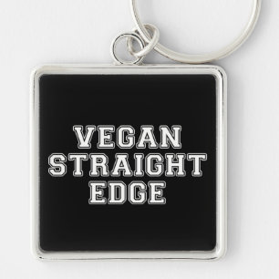 Vegane gerade Kante Schlüsselanhänger