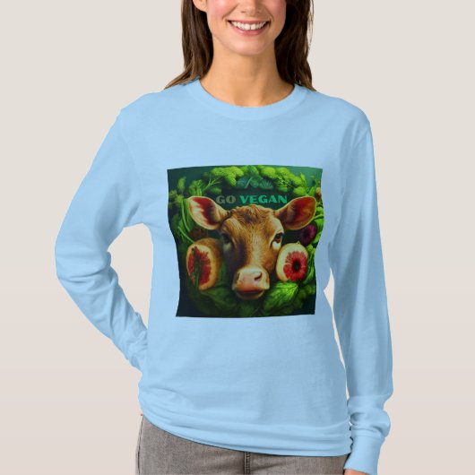 Vegane Gerettet Tiere T-Shirt (Vorderseite)