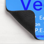 Vegane Gesellschaft von FRIEDENSmousepad Mousepad (Ecke)