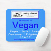 Vegane Gesellschaft von FRIEDENSmousepad Mousepad (Mit Mouse)