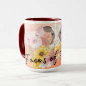 Vegane Gesichter der Freunde Kaffee-Tasse Tasse (Vorderseite Links)