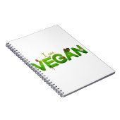 Vegane gesunde Lebensweise Notizblock (Rechte Seite)
