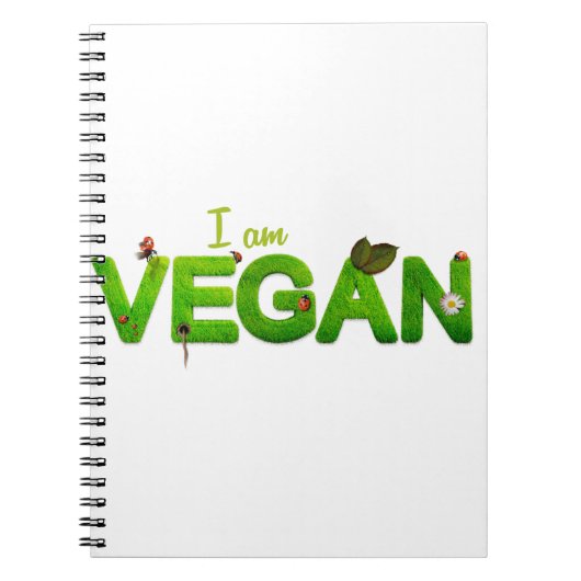 Vegane gesunde Lebensweise Notizblock (Vorderseite)