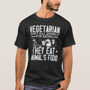 Vegane Gesunde Vegetarismus Vegetarier T-Shirt